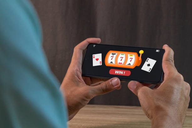 Online gaming platform interface showing slots, live tables, and sportsbook categories on mobile
